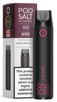 POD SALT GO600 Disposable Pod Device 460mAh (Mixed Berries Ice 2% Nicotine)