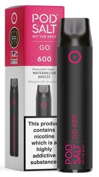 POD SALT GO600 Disposable Pod Device 460mAh (Watermelon Breeze 2% Nikotyny)